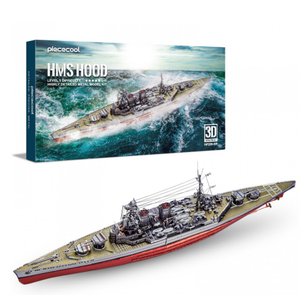 Puzzle 3D 270 piese - Vasul de razboi HMS Hood | Piececool imagine