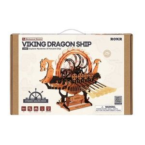 Puzzle 3D - Corabia vikinga Dragon | Robotime imagine