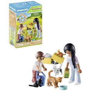 Set 9 figurine cu accesorii - Familie de pisici | Playmobil imagine