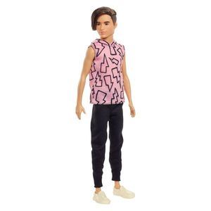 Papusa Barbie Fashionistas - Baiat cu Maiou cu Imprimeu cu Fulgere | Mattel imagine