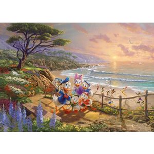 Puzzle 1000 piese - Thomas Kinkade - Disney - Donald and Daisy - A Duck Day Afternoon | Schmidt imagine