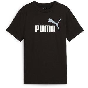 Tricou copii Puma Ess 2 Color No.1 Logo Tee B 68577801, 128, Negru imagine