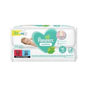 SHORT LIFE - Servetele Umede pentru Pielea Sensibila a Bebelusilor - Pampers Sensitive, 2x 52 buc imagine