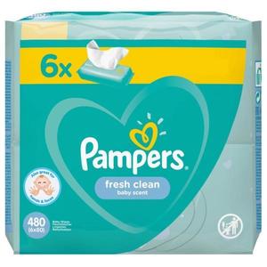 SHORT LIFE - Servetele Umede pentru Bebelusi - Pampers Fresh Clean, 6 x 80 buc imagine