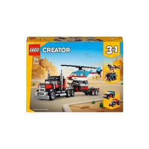 Lego Creator 3 in 1. Camioneta-platforma cu elicopter imagine