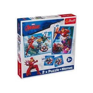 Puzzle 2 in 1 + Memos. Avengers. Eroii in actiune imagine