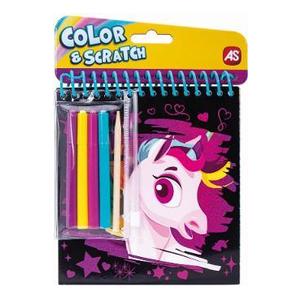 Set de desen Pocket: Color and Scratch. Unicorni imagine