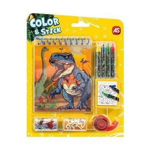 Set de desen Pocket: Color and Stick. Dinozauri imagine