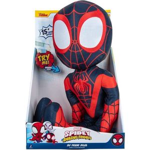 Jucarie de plus cu sunete, Spidey and Amazing Friends, My friend Miles, 40 cm imagine