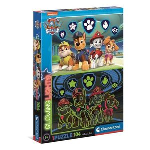 Puzzle Clementoni Paw Patrol Glowing, 104 piese imagine