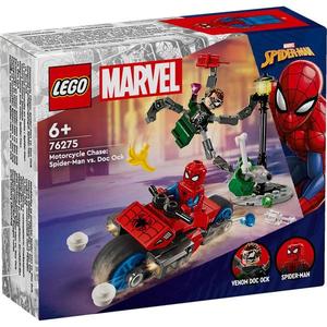 LEGO® Super Heroes - Urmarire pe motocicleta: Omul Paianjen vs Doc Ock (76275) imagine