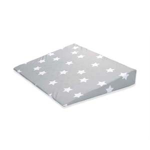 Perna inclinata antisufocare, Lorelli Air Comfort, 60 X 45 X 9 cm, husa detasabila si lavabila, Grey Stars imagine