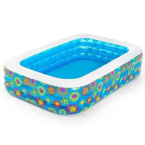 Piscina gonflabila dreptunghiulara, 3 inele, Bestway, 229 x 152 x 56 cm imagine