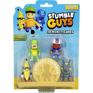 Set 5 mini figurine Stumble Guys, 3D S1 imagine