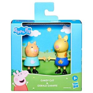 Set 2 figurine Peppa Pig, Candy Cat si Gerald Giraffe, F9707 imagine