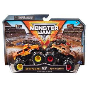 Set 2 masini, Monster Jam, El Toro Loco Vs Monster Mutt, 1: 64, 20144307 imagine