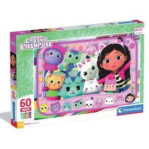 Puzzle Clementoni, Maxi, Gabbys Dollhouse, 60 piese imagine