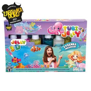 Set gel modelator Tubi Jelly, Tuban, cu 6 culori, Sirena imagine