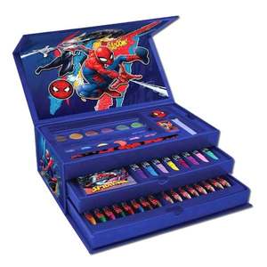 Set de colorat in cutie cu sertare, Spiderman, 31 piese imagine