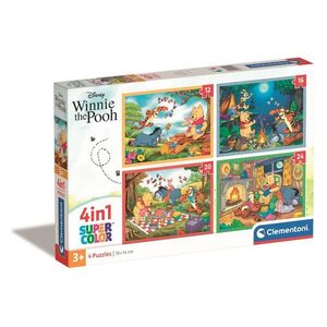 Puzzle Clementoni, 4 in 1, Disney Winnie The Pooh, 12 16 20 24 piese imagine