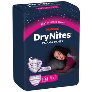 Scutece Huggies DryNites Conv, 8-13 ani, Girl, 9 buc, 30-48 kg imagine