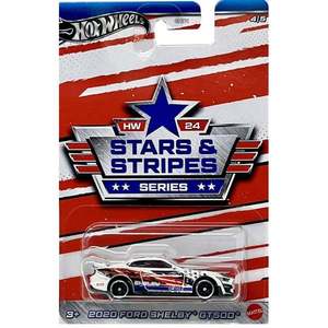 Masinuta metalica, Hot Wheels, Stars Stripes, 2020 Ford Shelby Gt500, HRW65 imagine