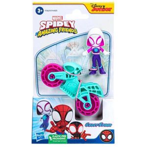 Set figurina cu motocicleta, Spidey and his Amazing Friends, Ghost Spider, F7262 imagine