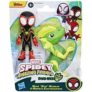 Set figurine, Spidey and His Amazing Friends, Miles si Marvels Electrosaurus, G0121 imagine