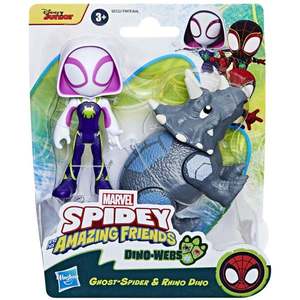 Set figurine, Spidey and His Amazing Friends, Ghost Spider si Rhino Dino, G0122 imagine