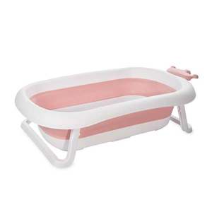 Cadita pliabila pentru bebelusi cu dop de scurgere, Lorelli Royal, 83 cm, Pink imagine