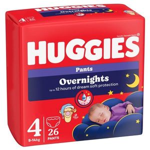 Scutece Huggies, Pants Overnights, Nr 4, 9-14 kg, 26 buc imagine