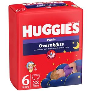 Scutece Huggies, Pants Overnights, Nr 6, 15-25 kg, 22 buc imagine