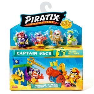 Set 4 figurine, Piratix, Golden Treasure, Captain Hat Trick imagine