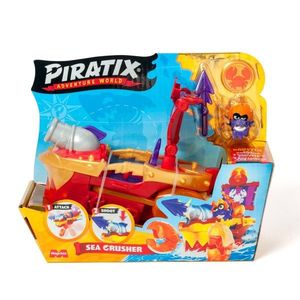 Set de joaca cu figurina Captain Bobster, Piratix, Nava Sea Crusher imagine