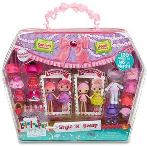 Set papusi Lalaloopsy Minis Style 'N' Swap - Confetti Carnivale si Jewel Sparkles imagine