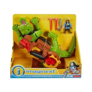 Figurina crocodil, Imaginext, cu pirat imagine