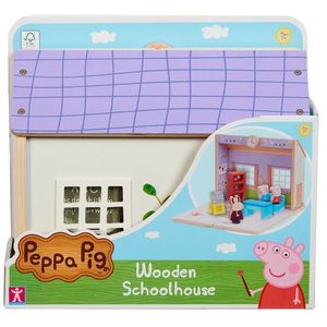 Set scoala din lemn cu figurine, Peppa Pig imagine