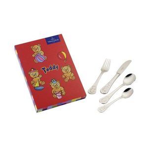 Set tacamuri copii 4 piese, Villeroy & Boch, Teddy Children Cutlery, inox 18/10 imagine