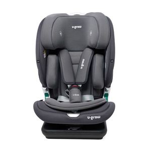 Scaun auto cu isofix, I-Size, U-grow, 76-150 cm, 52.3x45.3x69 cm, poliester, gri imagine