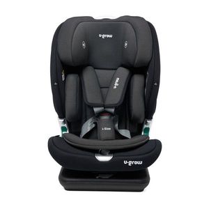 Scaun auto cu isofix, I-Size, U-grow, 76-150 cm, 52.3x45.3x69 cm, poliester, negru imagine