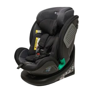 Scaun auto rotativ cu isofix, I-Size, U-grow, 40-150 cm, poliester, negru imagine