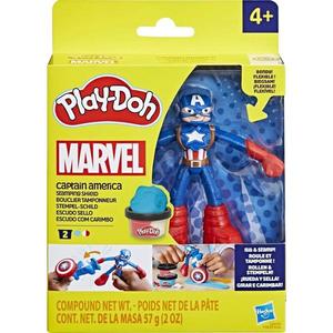 Set de joaca cu figurina, Play-Doh, Marvel, Captain America, G0056 imagine