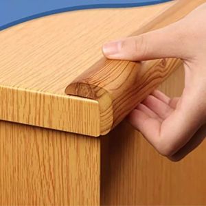 Banda protectie mobilier pentru copii Car Boy Safety Lemn inchis 90 cm din spuma 37x900x31x9 cm imagine