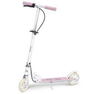 Trotineta pentru copii Ricokids Kodi Ballerina pliabila, inaltime ghidon reglabila, platforma antiderapanta, roti din PU rezistente, rulmenti ABEC-7, 2 frane de mana si picior, manere ergonomice pliabile si cric imagine