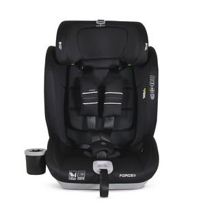 Scaun auto copii cu Isofix Cangaroo Force Black I-Size 76-150 cm, Centura de siguranta in 5 puncte, Top Tether, Sistem protectie impact lateral SPS, Tetiera reglabila 13 pozitii, Husa detasabila, Perna reductor, Suport pahar inclus imagine