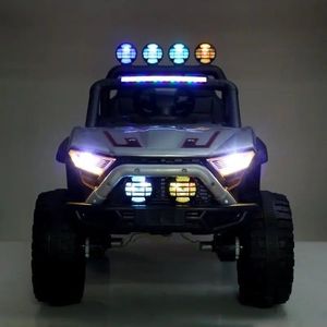 Masinuta electrica pentru copii cu telecomanda Nichiduta Alaser Grey, 2motoare x 55W, roti rezistente din cauciuc EVA, scaun tapitat cu piele ecologica, suspensii, lumini LED, usi cu posibilitate de deschidere imagine