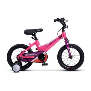 Bicicleta pentru copii Carpat Pro C14122B RozFucsia, roti 14 inch, inaltime utilizator 75-100 cm, greutate suportata 50 kg imagine