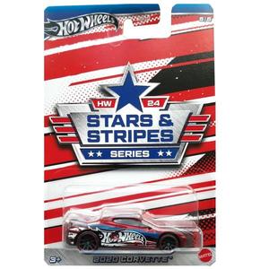 Masinuta metalica, Hot Wheels, Stars Stripes, 2020 Corvette, HRW66 imagine