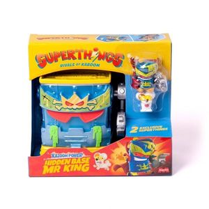 Set de joaca cu figurine Superthings, Kazoom Power, Baza ascunsa Mr King imagine