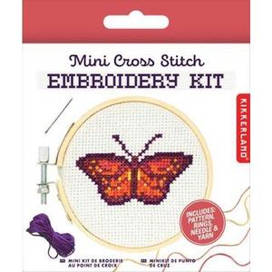 Mini kit de brodat fluture imagine